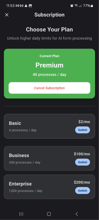 Subscription options 2